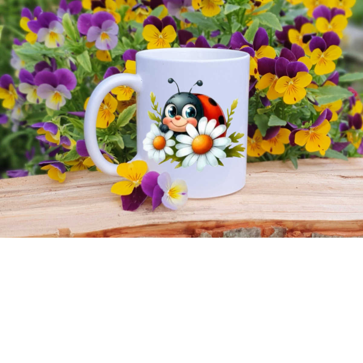 Lady bug mugs